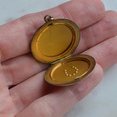 Antique Edwardian Locket – Double-Sided Locket – Gold Filled