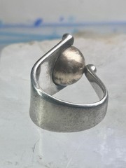 Moving Ball ring geometric kinetic solid band size 5.50 sterling silver women l