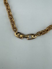 Vintage Napier Necklace Gold Tone Faux Pearl 28”