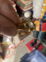 Vintage Uncas 18kt Gold Plated Ring Size 9