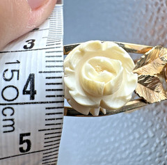 Van Dell 1/20 12k Gold Filled Flower Floral Bangle Bracelet Vtg Gorgeous Read!