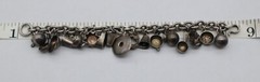 Antique 1920’s Mexico Sterling Silver Chain Bracelet (pre-Eagle marks) jingles