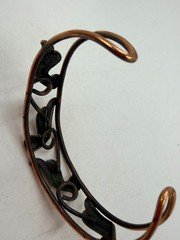 Vintage Bracelet Copper Cuff Bell Trading Post Southwest Wings 7 in PJ