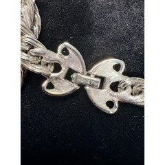 Monet Vintage Silver Tone Heavy Double Link Rope Chain Necklace Clasp 30 in 103g