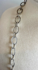 925 Sterling Silver Black Heart pendant with chain Necklace. 26.63g L- 18 in