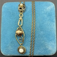 Vintage 12k Gold Filled Watch Chain FOB, ChatelaineSlide,Swivel Dog Clip, ~READ~