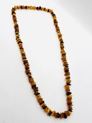 Vintage Baltic Amber Nugget Bead Necklace 22” – 19 Grams