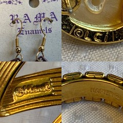 Vtg Earring Lot Jewelry Rama Liz Claiborne Monet Napier Enamel Rhinestone