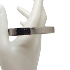 Vintage Speidel Cuff Bracelet ID Identity Engravable Brushed Silver Tone