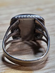 Vintage Sterling Silver Banded Agate Sardonyx Southwestern Artisan Ring Size 7