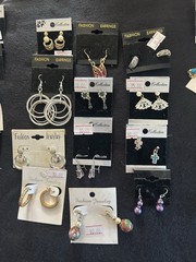 Lot Of 32 Assorted Pairs Mostly Vintage Earrings For Pierced Ears