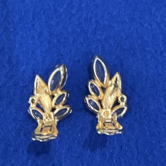 Weiss Signed Gold Tone Clear & AB Rhinestone Leaf Bracelet Earrings Brooch Set