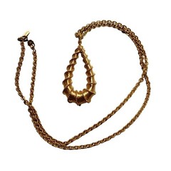 Monet gold tone pendant necklace