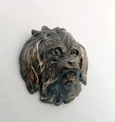 1930’s Art Deco Daniel Kasoff Kaywin Novelty NY Dog W/Dress Clip Fastening Hook