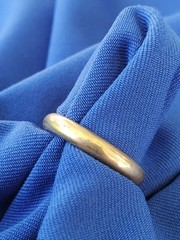 Original 22 KARAT SOLID GOLD Deco Wedding Band Size 7 Anniversary Ring 6.31 Gram
