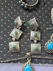 Vintage Sterling Silver Native American Style Jewelry Lot 4 Scrap Or Wear D3