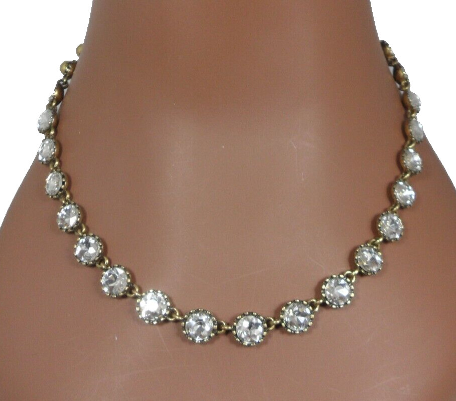 Ann Taylor Crystal Riviere Necklace Anna Wintour Georgian Revival Collet Collar