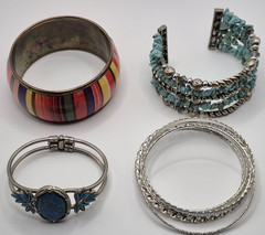 Vintage Fashon Jewelry Bracelets Mixed Lot Of 4