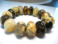 Genuine Huge Massive Amber Baltic Amber Bracelet 57 grams 8-8.5 in !!!