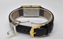 Vintage Seiko Quartz Tank Slim Men Rectangle Refurbished Japanese Wrist Watch