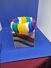 Vintage 1984 Avon Summer Bright Stretch Bracelet With Box