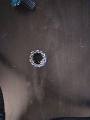 Three Vintage Elastic Rings Two Flower And One Jewel One Size Fits All
