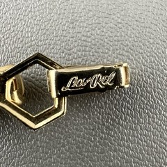 Vintage La Rel Bracelet Glass Rectangle Cabochon Rhinestone Gold Tone Signed 7”