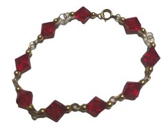 1/20 14k gf gold filled bracelet Red And Gold #195