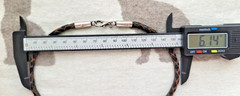 Statement Piece-925 Sterling & LARGE Baltic Amber Cabochon Leather Cord Necklace