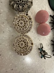 Clip-On And Screwback Earrings Bundle 18 Pairs Various Styles And Colors