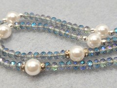 ANNE KLEIN AB Beads Faux Pearl Necklace 16in.