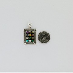 vintage silver 12 tribes of israel pendant, 10 grams