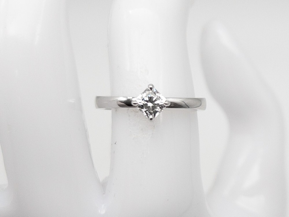 New $4350 .55ct Si1 H IDEAL CUT Hearts on Fire 18k White Gold Wedding Ring