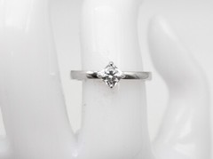 New $4350 .55ct Si1 H IDEAL CUT Hearts on Fire 18k White Gold Wedding Ring