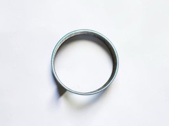 Vintage James Craig IC Handwrought Sterling Silver Reeded Bangle Bracelet 40.3g