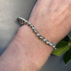 Vintage Saint Marco Bracelet Estate Fine Jewelry Pre-Owned Sterling Silver Italy