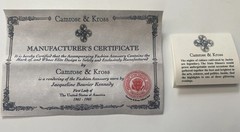 Camrose & Kross Jackie Kennedy Equestrian Red Enamel & Rhinestone Link Bracelet