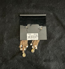 Cookie Lee Cascading Pearl Earrings New