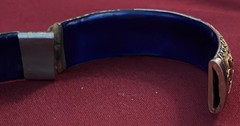 Three Vintage High End Cloisonné Bangle Bracelet One Hinged Antique