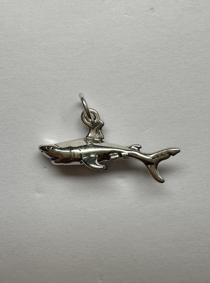 Shube’s Dakota West Sterling Silver Great White Shark 🦈 Charm 1.50g