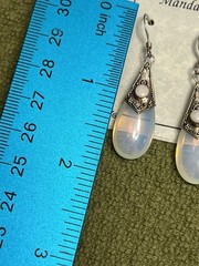 NWT MANDALAY SOUTHWESTERN NATIVE OPALITE OPAL STONE STERLING 925 EARRINGS