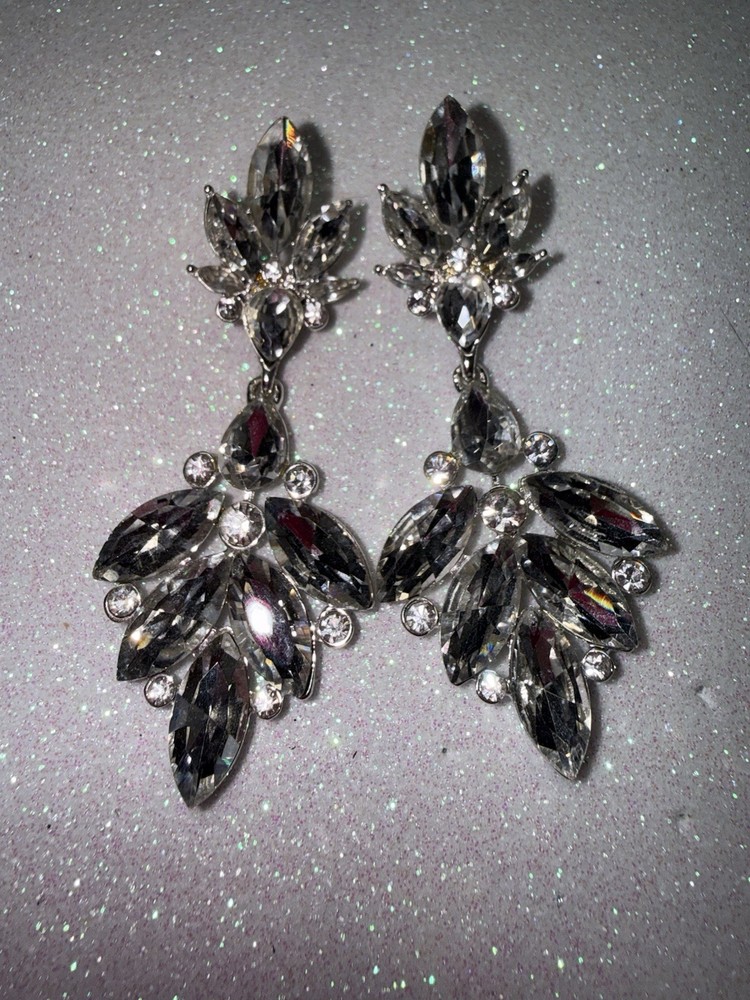 Vintage Statement Rhinestone Earrings