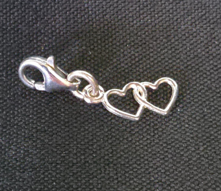 1960’s Silver Hearts Charm