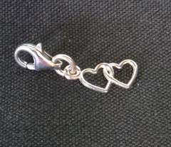 1960’s Silver Hearts Charm