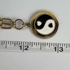 Wilhelmina Garcia 24″ Necklace Ying Yang 18kt Gold Plate Over 925 Silver WG