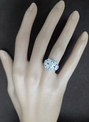 0.52ct Vintage Filigree Platinum Ring Natural Marquise Diamond SI1-H