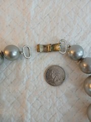 1960s Jumbo Faux Pearl Necklace Oversized Pearl 21in Vintage