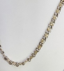 Mirror Link Sterling Silver Chain 25in (19.94g)