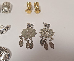 Lot of 6 Pairs Vintage Unbranded & 1 Branded Sterling Silver Fashion Earrings