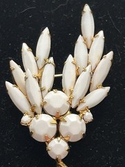Vintage Juliana? Open Back Navettes Set In Goldtone -#470